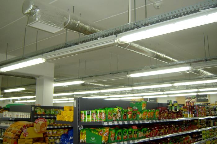 Lewiatan Sklep Market Realizacje Palmer klimatyzacja, wentylacja kraków
